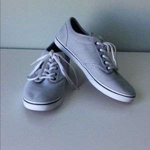 Black and White Striped Vans